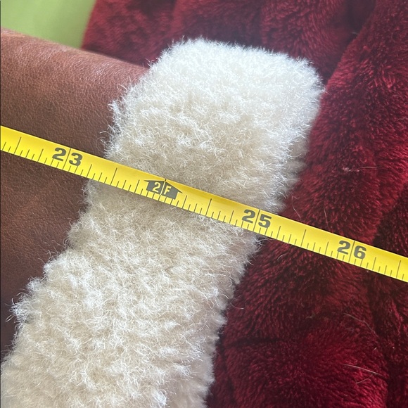 BCBGMaxAzria Brown Leather Jacket with Faux Fur - Picture 12 of 12